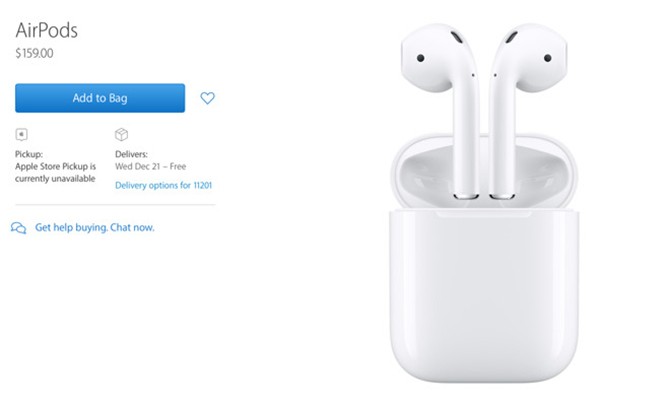 Apple bắt đầu bán tai nghe Bluetooth AirPods giá 159USD ảnh 2