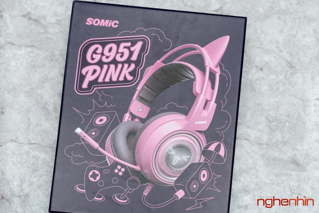Đánh giá Somic G951 Pink - Tai nghe chơi game dễ thương nhất Thế giới ảnh 1