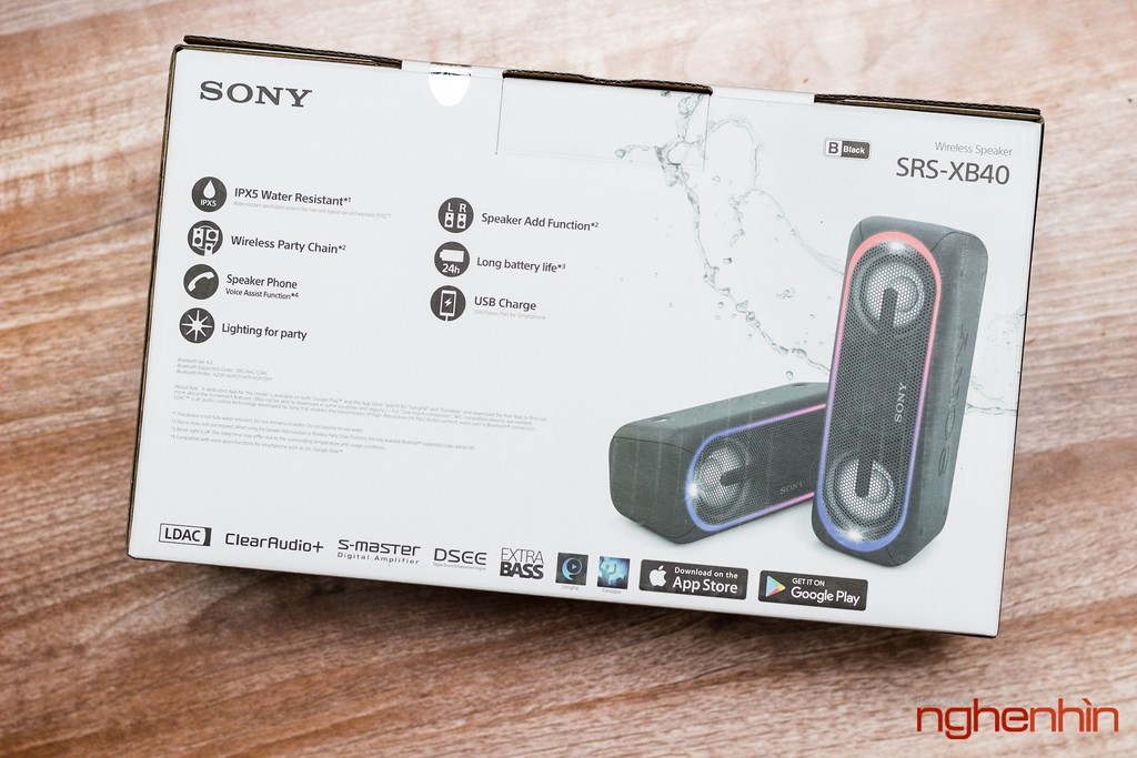 Trên tay loa di động Sony eXtra Bass XB40: hoàn thiện cao cấp, âm thanh khoẻ ảnh 3