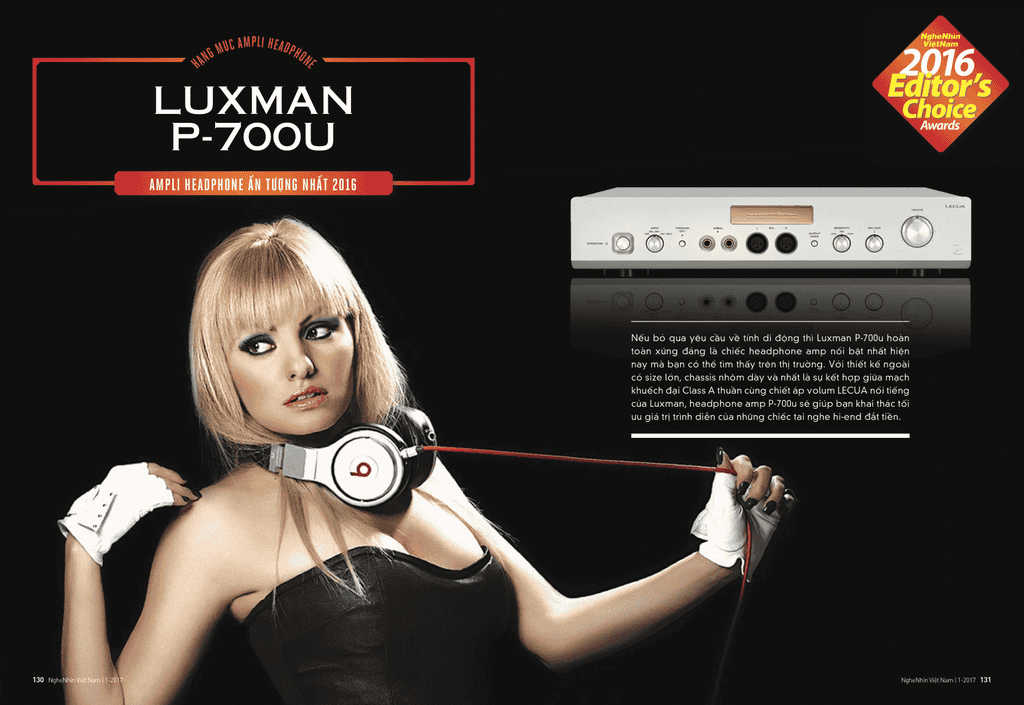 Luxman  P-700u: Ampli Headphone ấn tượng nhất 2016 ảnh 1