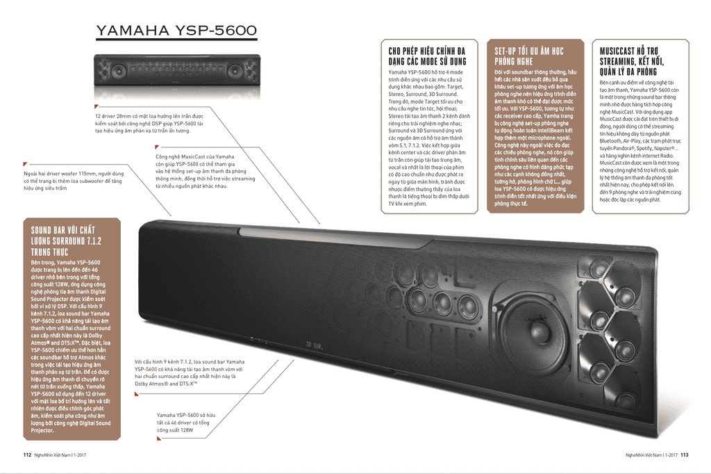Yamaha YSP-5600: Loa Sound Bar trình diễn ấn tượng nhất 2016 ảnh 2
