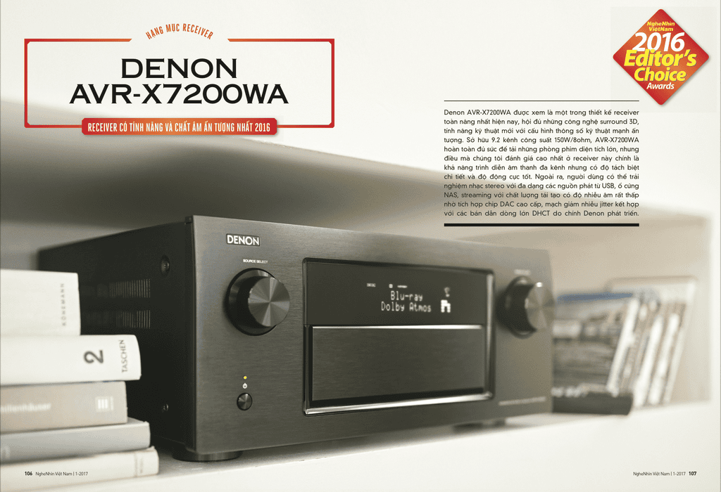 Denon AVR-X7200WA: Receiver có tính năng và chất âm ấn tượng nhất 2016 ảnh 1