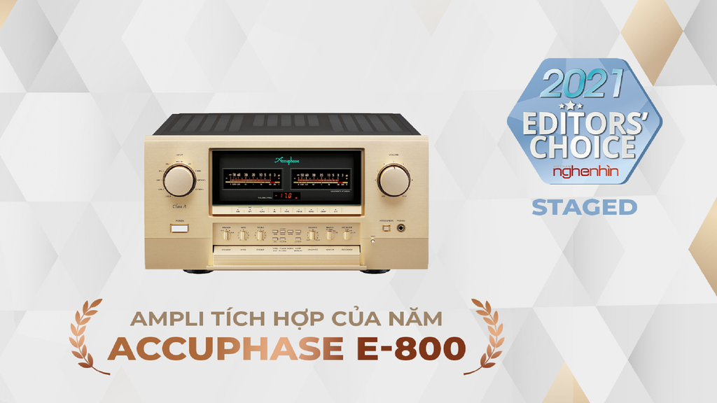 Accuphase E-800 – Ampli tích hợp flagship Class A đoạt giải Editors’ Choice Award 2021 ảnh 4
