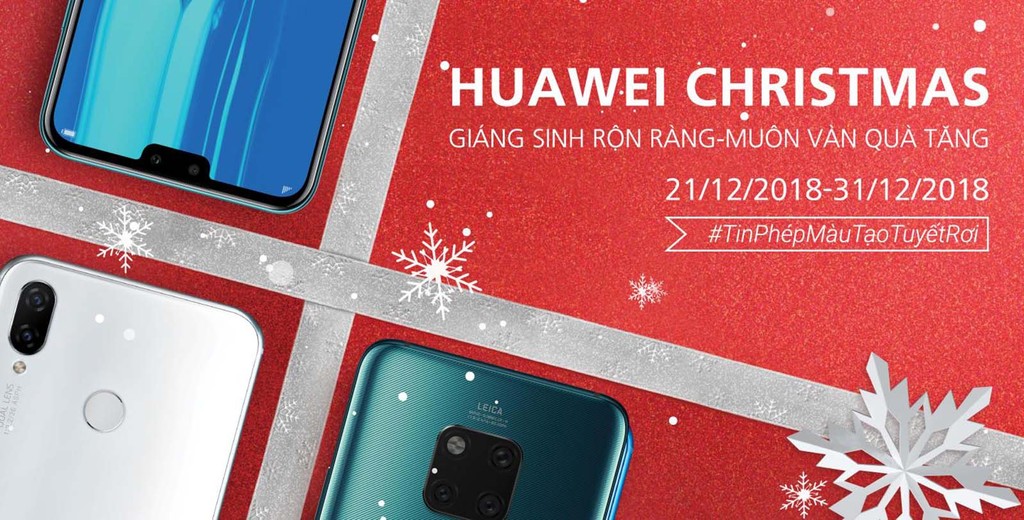 Mùa giáng sinh thêm ấm áp với nhiều ưu đãi hấp dẫn từ Huawei  ảnh 1
