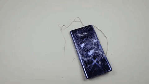 Galaxy Note 9 bị Porsche cán qua, rơi từ độ cao 300 mét, búa đập tơi bời vẫn rất “cứng“ ảnh 2