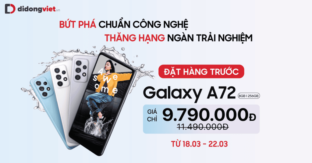 Đặt trước Galaxy A52, A72 sớm với mức giá ưu đãi chỉ từ 7,9 triệu ảnh 2