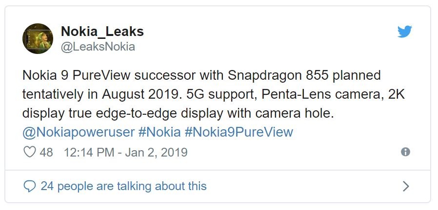 Chưa ra mắt, Nokia 9 Pureview đã có tin đồn về phiên bản kế nhiệm ảnh 2
