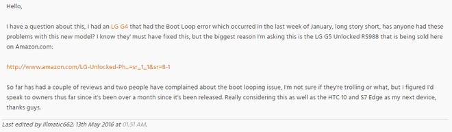 LG G5 theo chân G4 mắc lỗi 'đột tử' bootloop ảnh 2