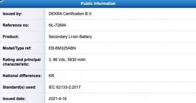 Samsung Galaxy M32 lộ diện với pin 6.000 mAh ảnh 2