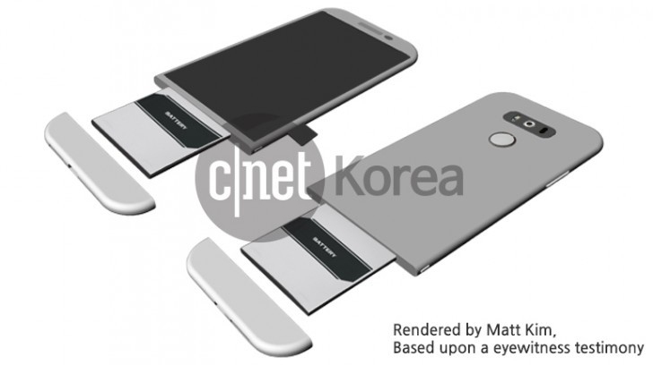 Lộ ảnh thiết kế smartphone LG G5 với viên pin rời ảnh 1