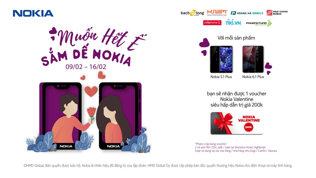 Khuyến mãi Valentine 2019: 'Muốn hết ế, sắm dế Nokia' ảnh 1