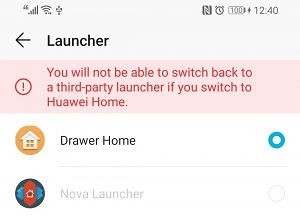 Huawei chặn người dùng Trung Quốc cài launcher ngoài trên EMUI 9 ảnh 2