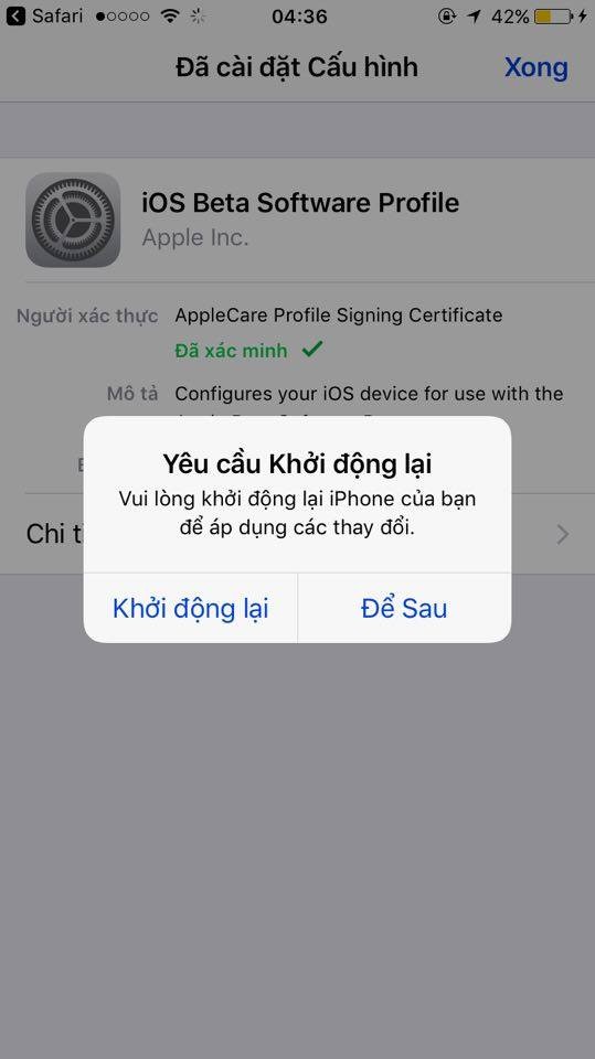 Hướng dẫn nâng cấp trải nghiệm sớm iOS 11 beta ảnh 6