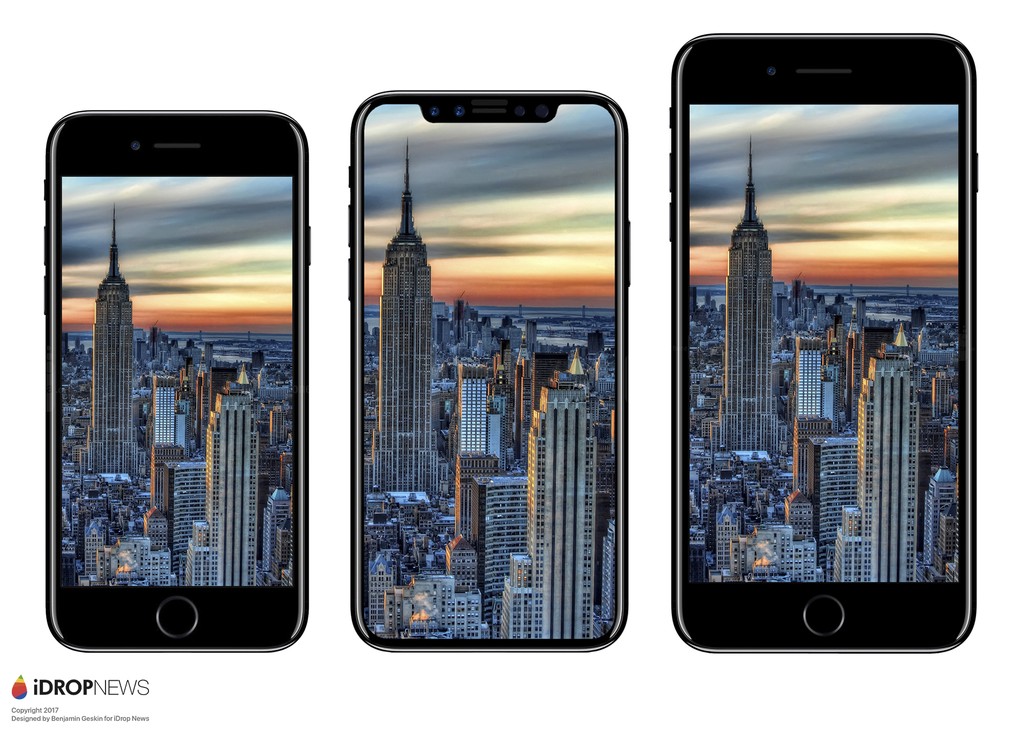 Concept iPhone 8 so dáng với iPhone 7 Plus và Galaxy S8+  ảnh 2