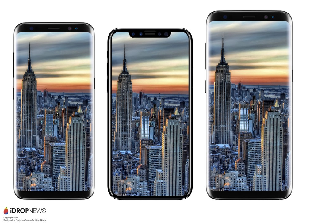 Concept iPhone 8 so dáng với iPhone 7 Plus và Galaxy S8+  ảnh 3