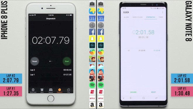 iPhone 8 Plus đua tốc độ Galaxy Note 8: gay cấn đến phút chót ảnh 2