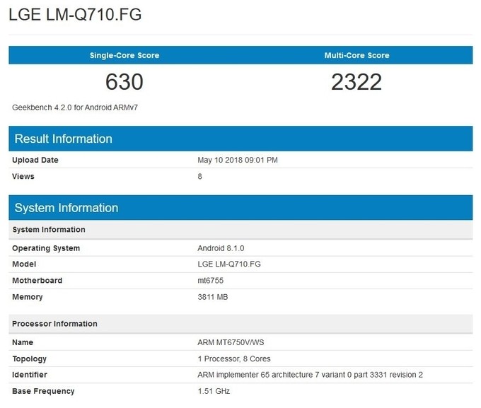 LG Q7 rò rỉ cấu hình tầm trung với chip MediaTek ảnh 2