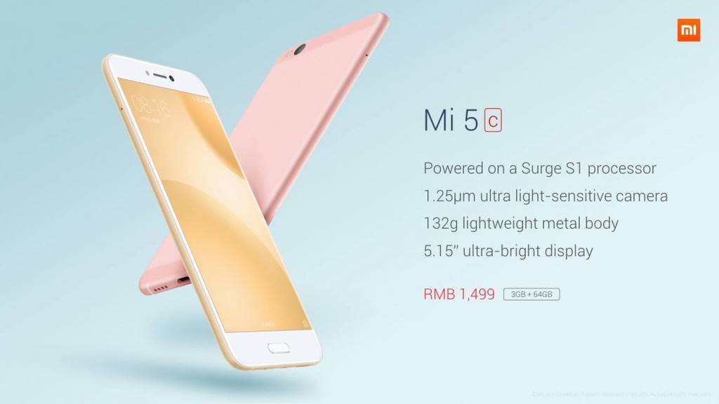 Mi 5c ra mắt với chip Xiaomi Surge S1, giá 218USD ảnh 1