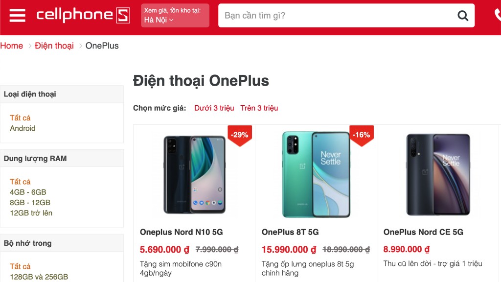 CellphonesS mở bán loạt smartphone OnePlus, nhiều ưu đãi quà tặng độc quyền giá từ 9 triệu ảnh 2
