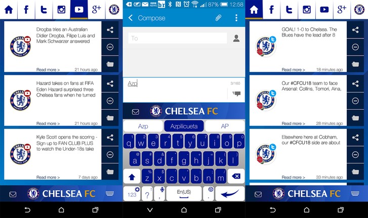 Tùy biến smartphone Android cho fan Chelsea ảnh 1
