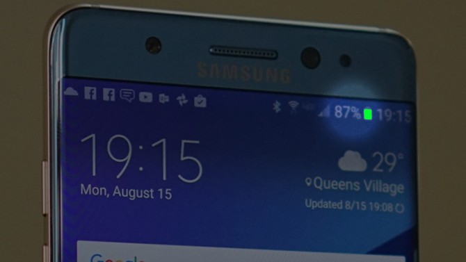 Galaxy Note 7 chuẩn có đèn báo pin màu xanh lá cây ảnh 1