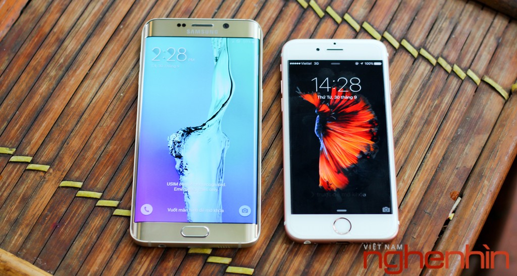 iPhone 6S 'màu hường' chạm mặt Galaxy S6 edge+ bản vàng ảnh 10