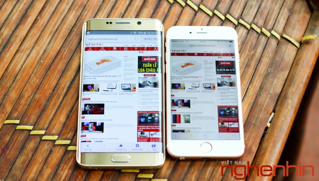 iPhone 6S 'màu hường' chạm mặt Galaxy S6 edge+ bản vàng ảnh 13