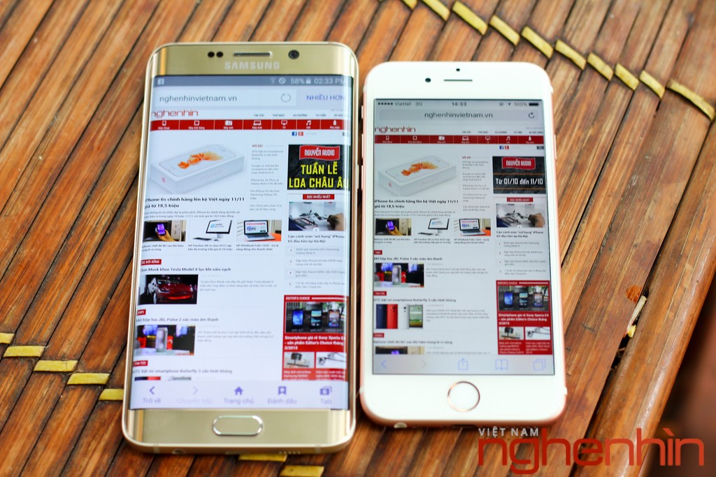iPhone 6S 'màu hường' chạm mặt Galaxy S6 edge+ bản vàng ảnh 1