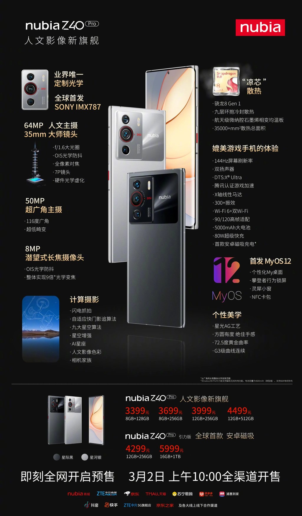 nubia Z40 Pro ra mắt: Snapdragon 8 Gen 1, camera zoom quang 9x, giá từ 538 USD ảnh 9