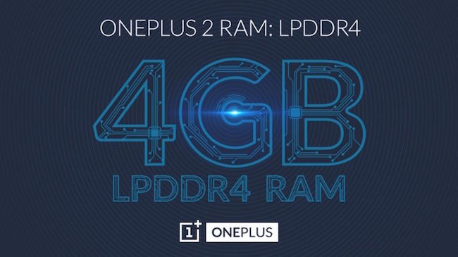 Smartphone OnePlus 2 sẽ được trang bị RAM 4GB LPDDR4 tốc độ cao ảnh 1