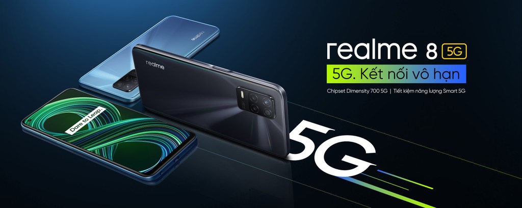 realme 8 5G ra mắt: chip Dimensity 700 5G, siêu mỏng nhẹ, pin khủng, giá 8 triệu  ảnh 1