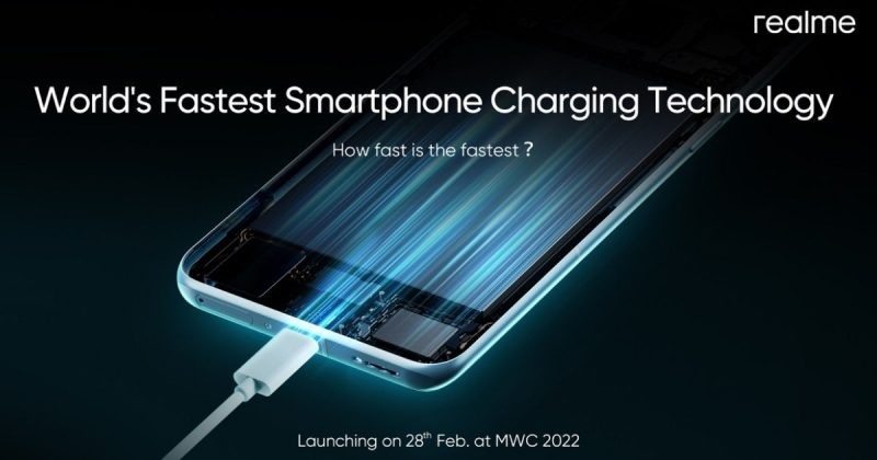 Realme sẽ ra mắt smartphone sạc nhanh nhất thế giới tại MWC 2022 ảnh 1