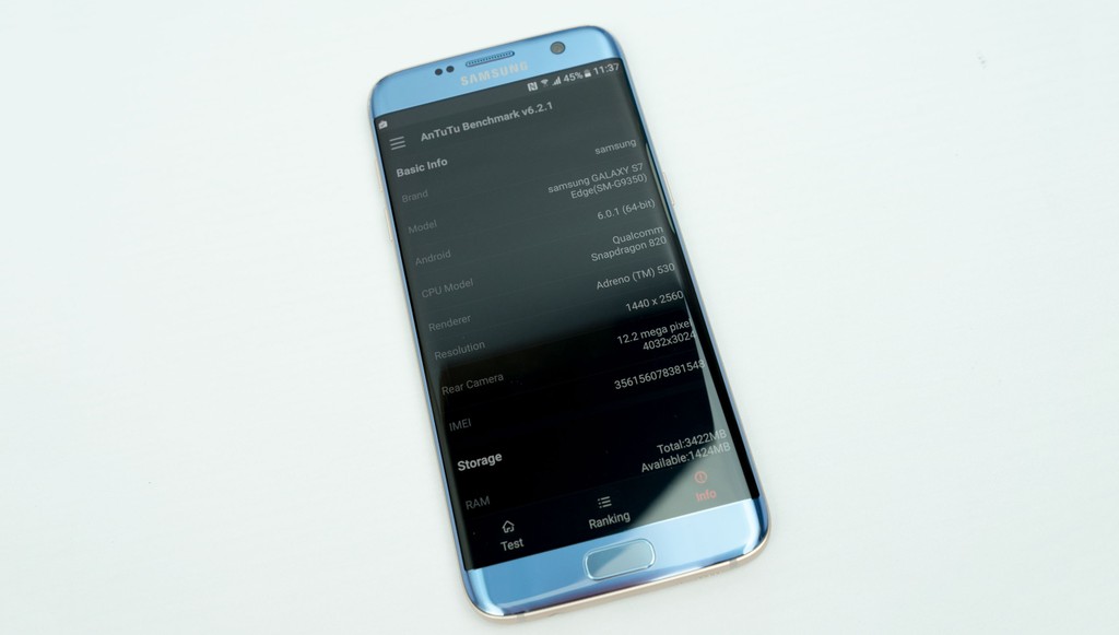 Galaxy S7 edge xanh san hô xách tay
