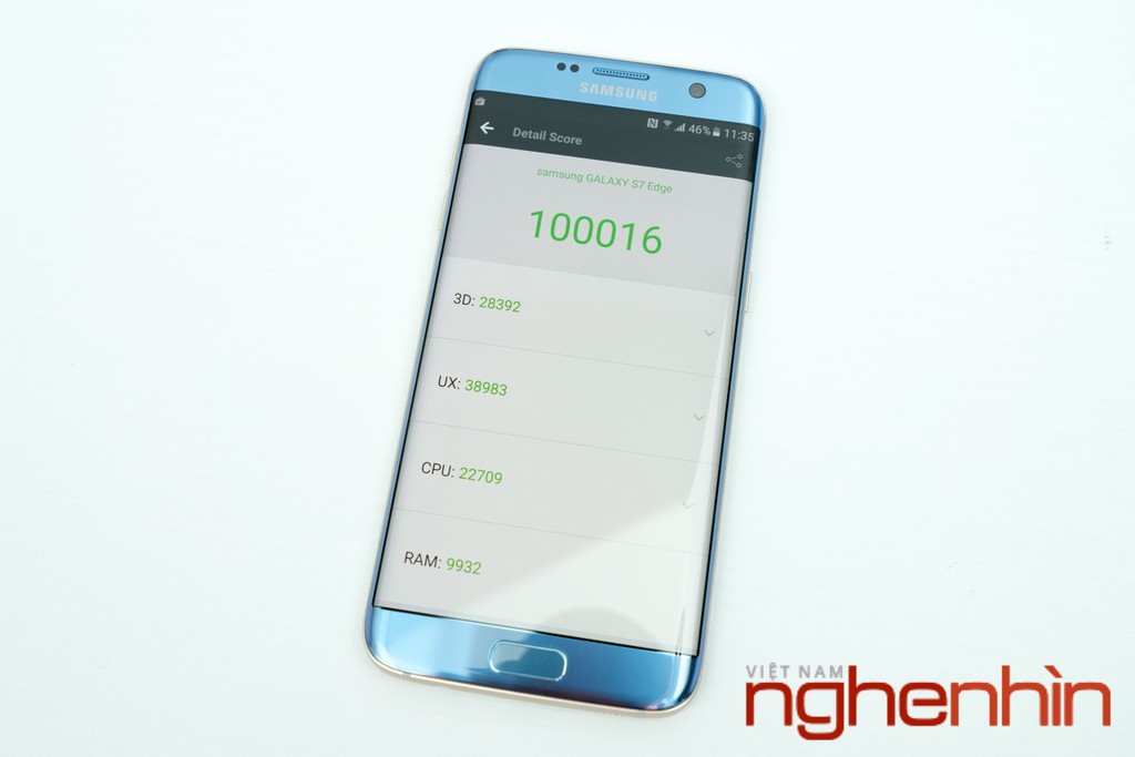 Mở hộp Galaxy S7 edge xanh san hô xách tay giá 15,5 triệu ảnh 5