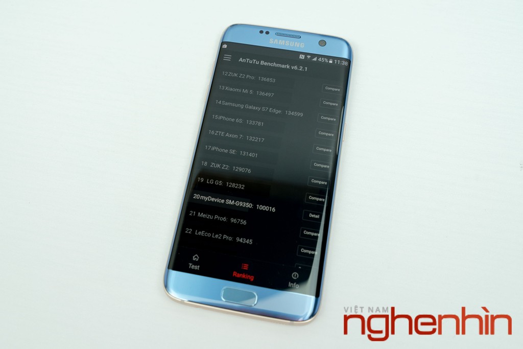 Mở hộp Galaxy S7 edge xanh san hô xách tay giá 15,5 triệu ảnh 6