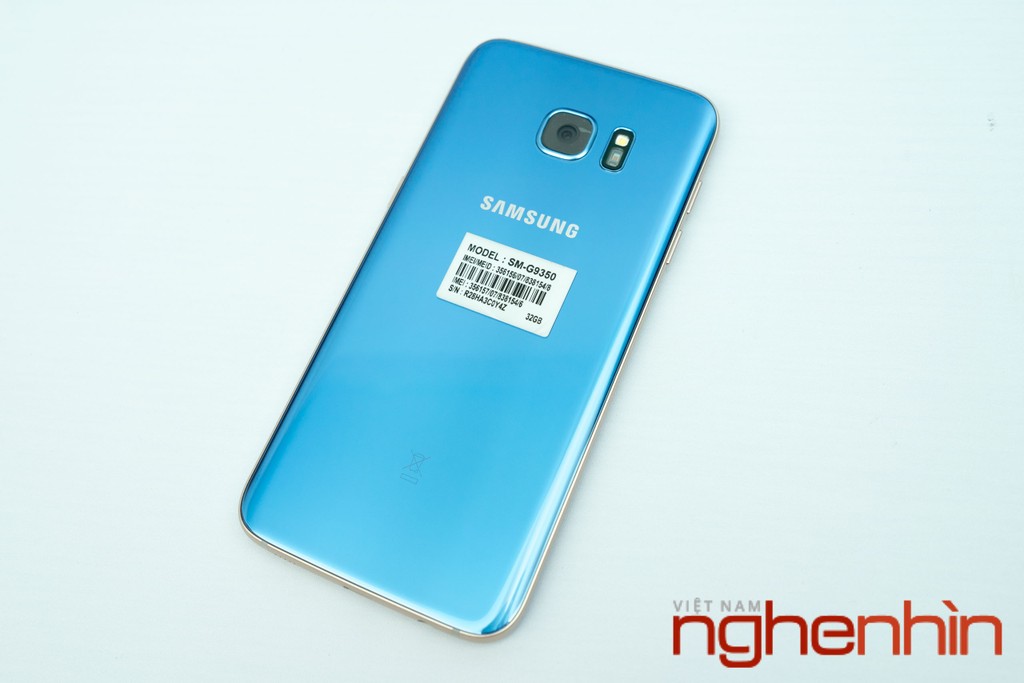 Mở hộp Galaxy S7 edge xanh san hô xách tay giá 15,5 triệu ảnh 3