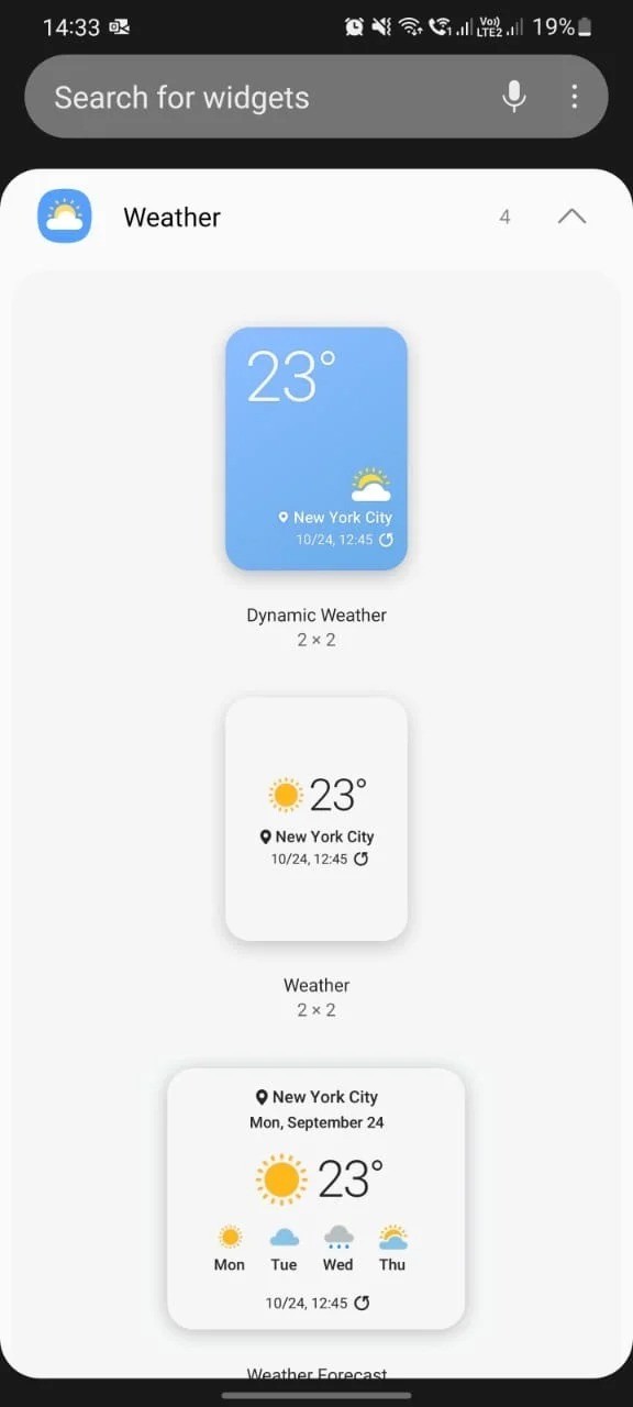 Samsung cập nhật widget thời tiết mới đầy màu sắc trên One UI 4.0 ảnh 2