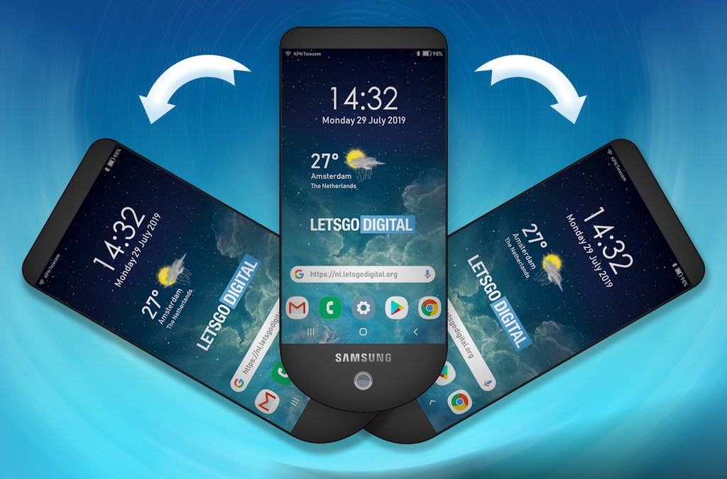 Samsung đăng ký mẫu điện thoại 'xòe quạt' mới ảnh 1