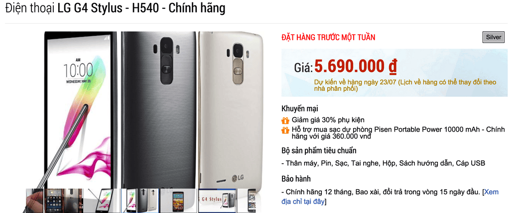 LG G4 bản giá rẻ về Việt Nam giá chưa tới 6 triệu đồng ảnh 2