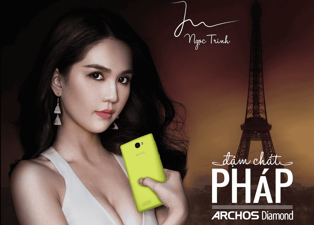 Ngọc Trinh giới thiệu smartphone Archos giá bèo ảnh 1