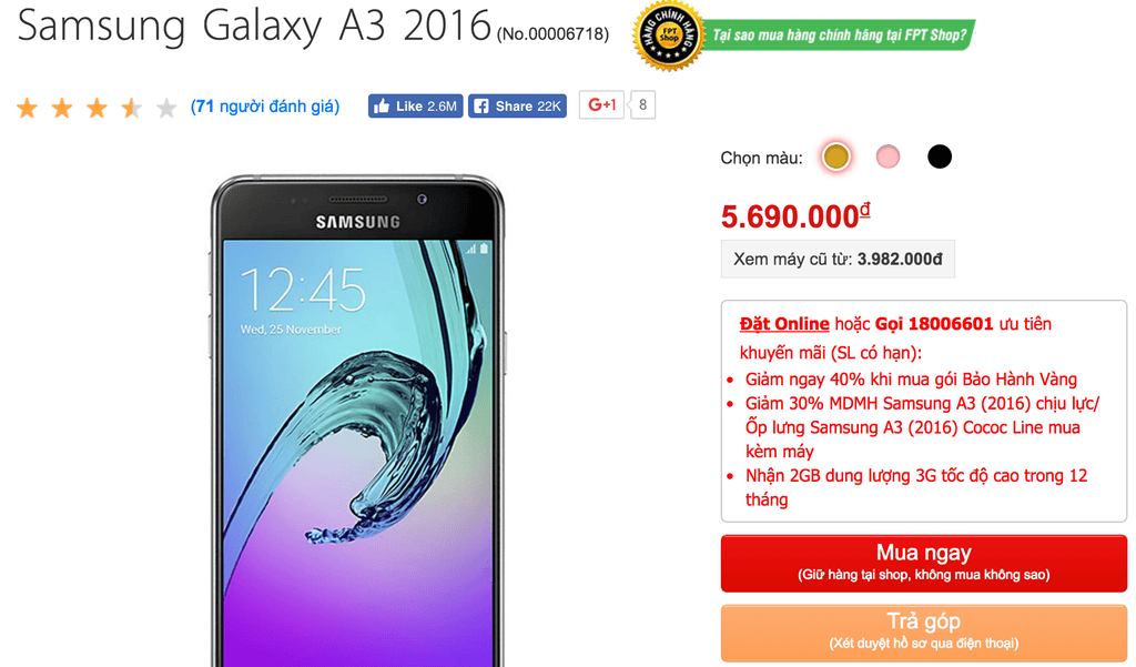 Galaxy A3 và J7 2016 giảm giá đón Galaxy J7 Prime ảnh 2