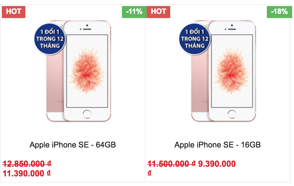 iPhone SE giảm giá sốc 3 triệu đồng đón iPhone 7 ảnh 4