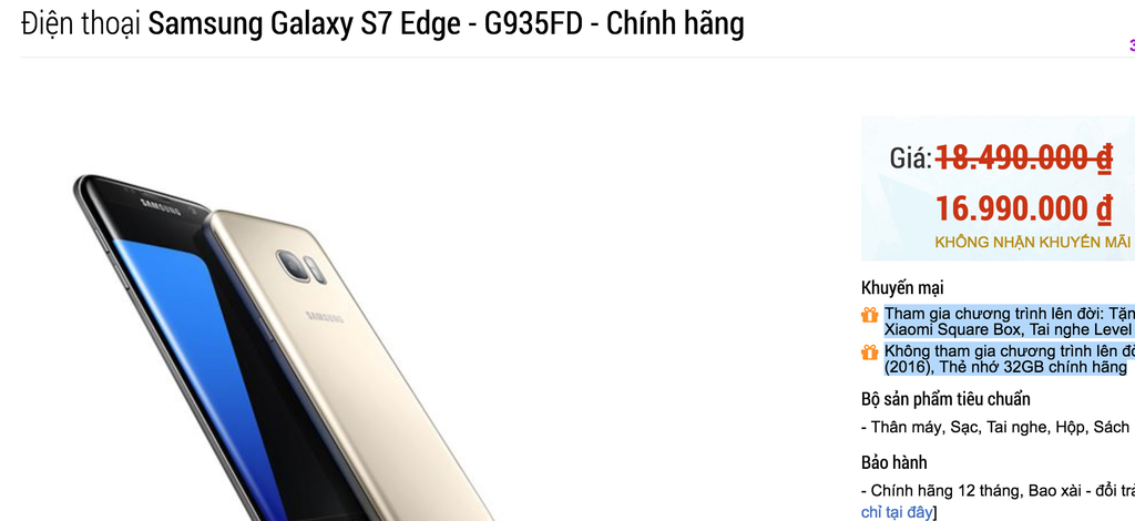 Galaxy S7/S7 edge giảm giá cả triệu đồng chào giáng sinh ảnh 2