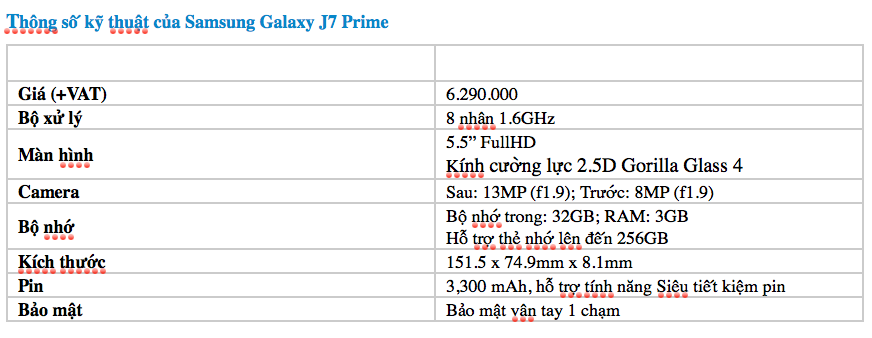 Samsung tung ra bộ ba Galaxy J Prime mới giá từ 2,7 triệu ảnh 5