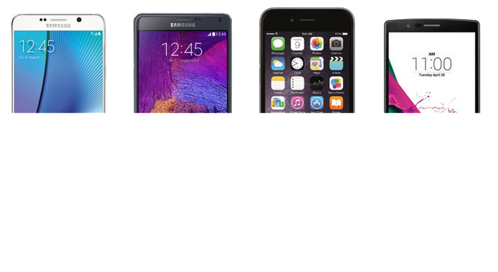 So kích cỡ Samsung Note 5, iPhone 6 Plus, LG G4 ảnh 1