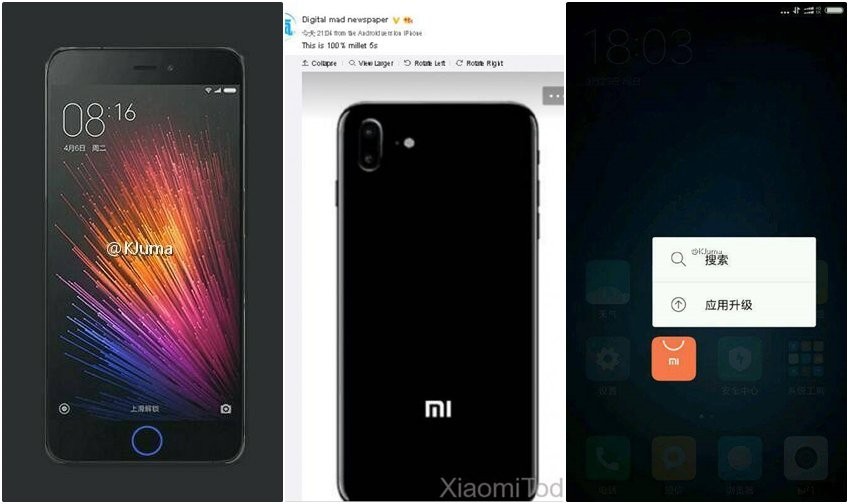 Xiaomi Mi 5s và 5s Plus lộ ảnh thật xấu hơn Mi 5 ảnh 2