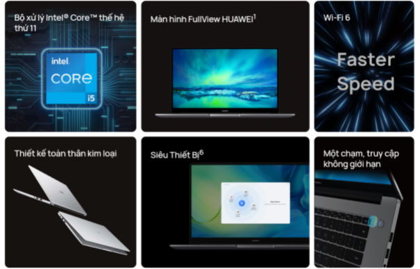 HUAWEI MateBook D15 thiết kế kim loại cao cấp giá 19 triệu ảnh 3