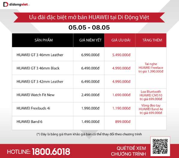 Di Động Việt cùng Huawei ưu đãi khủng mua 1 được 2 kèm giảm giá đến 40% ảnh 2