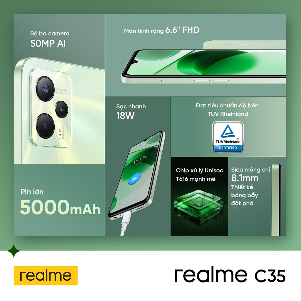 realme tung phiên bản C35 với dung lượng nâng cấp, ưu đãi 300k khi mua trong tháng 4 ảnh 2