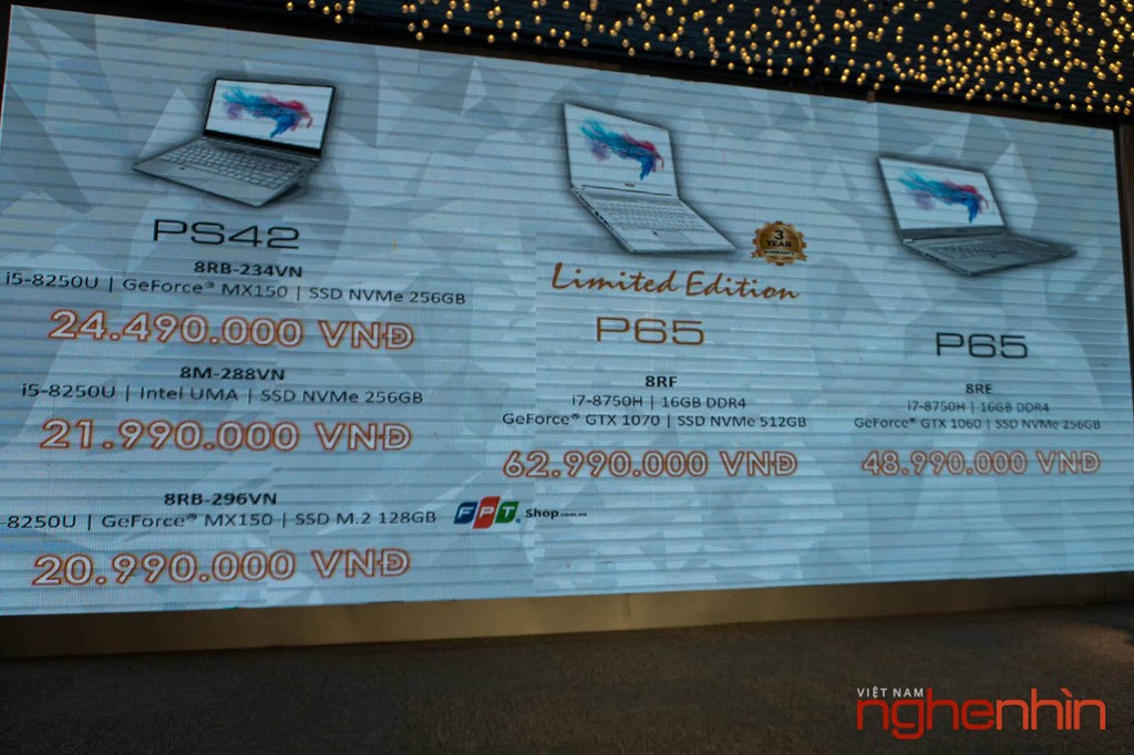 MSI giới thiệu 2 laptop Prestige PS42 và P65 Creator tại Việt Nam ảnh 5